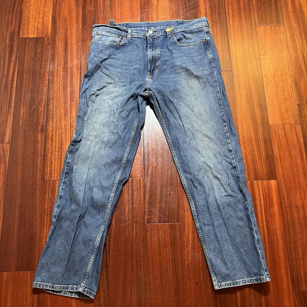 Levis Jeans Mens 38x30 505 Straight Leg True To Size Workwear Grunge Fade READ